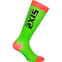 Six2 Recovery Socks Green Red