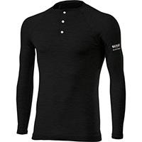 Six2 Serafino Merinos Shirt Wool Black
