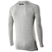 Maglia Six2 Serafino Merinos Wool Grigio - img 2