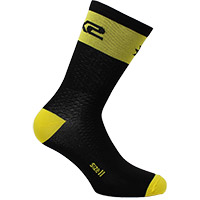 Chaussettes Six2 Short Logo Jaune