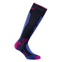 Chaussettes Six2 Ski Merino Bleu