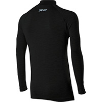 Chemise Zip Six2 Ts13 Merinos Wool Noir