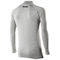 Chemise Zip Six2 Ts13 Merinos Wool Gris