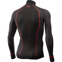 Six2 Ts13w Blazefit Warm Shirt Black Red - 2