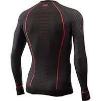 Camisa SIX2 TS2W BlazeFit Warm negro rojo - 2