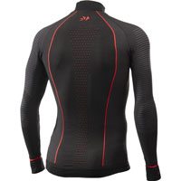 Camisa de invierno SIX2 TS3W BlazeFit negro rojo