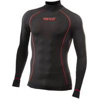 Six2 Ts3w Blazefit Winter Shirt Black Red