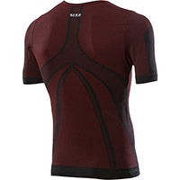 Camiseta manga corta SIX2 TS1 4SEASON rojo oscuro