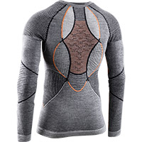 X-bionic Merino Shirt Orange Grey - 2