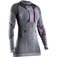 Maglia Donna X-Bionic Merino grigio rosa