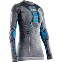 Maglia Donna X-bionic Apani 4.0 Merino Grigio Teal