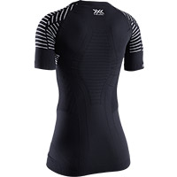 X-バイオニック発明スポーツ 4.0 Rネック女性シャツ 黒