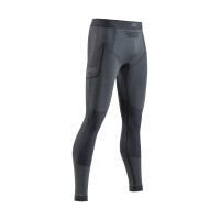 Pantaloni X-bionic Xceed Run Long Tights Nero Grigio