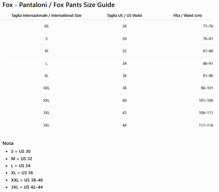 Fox pants