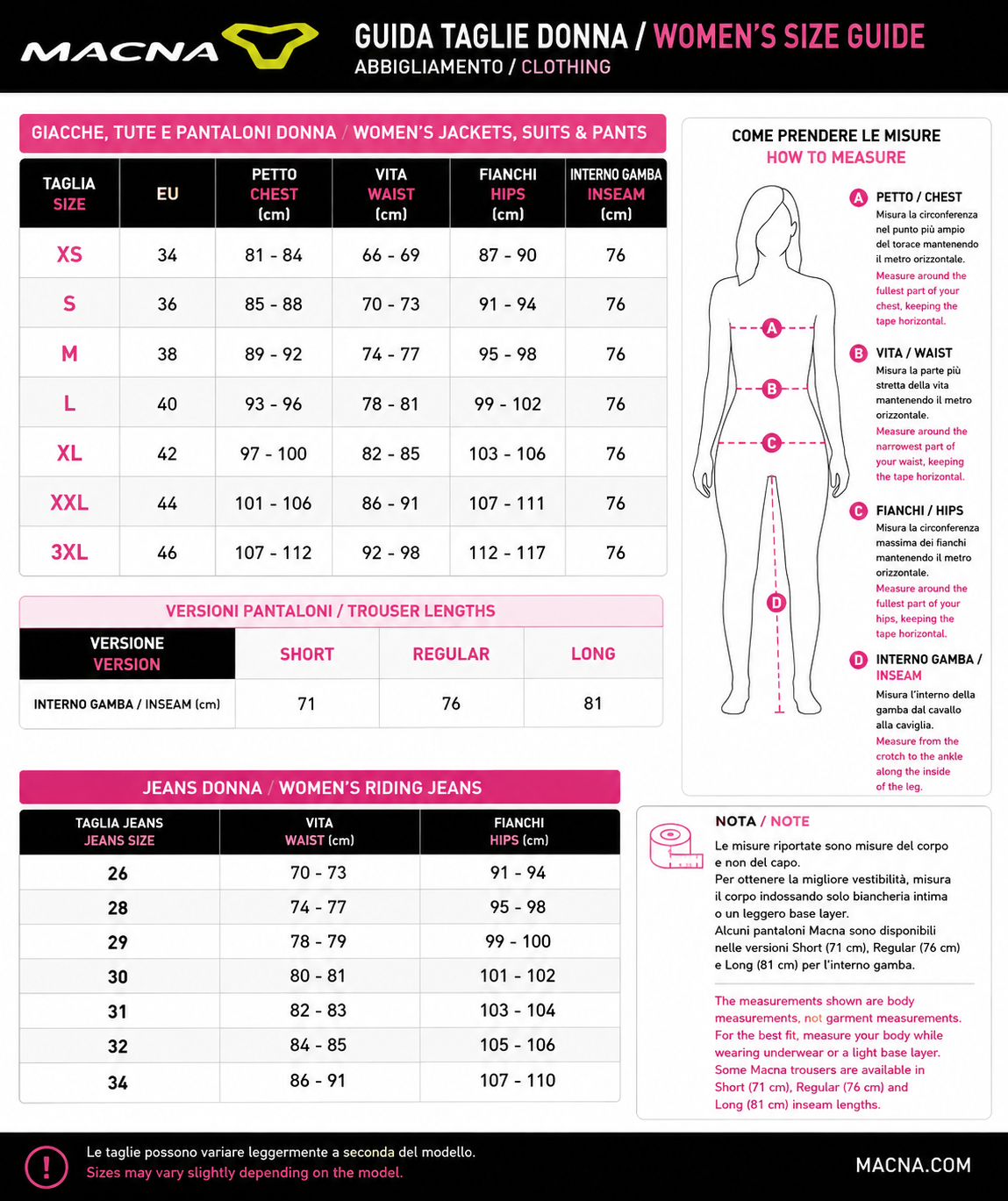 Macna abbigliamento donna