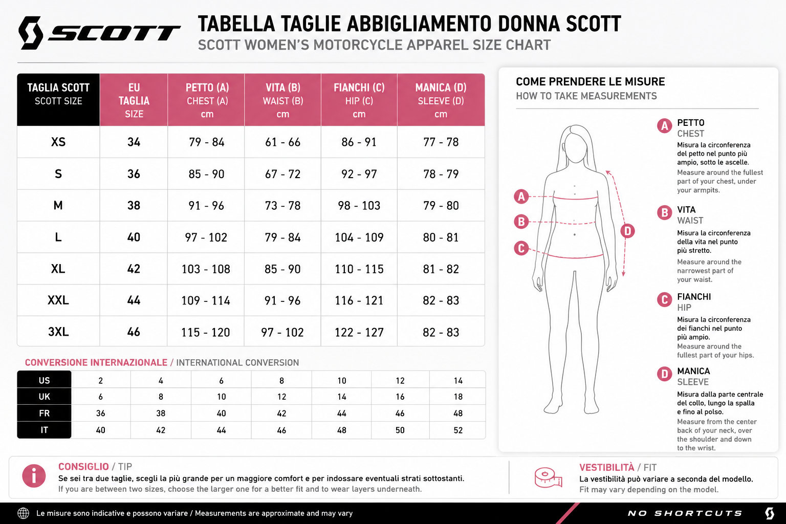 Scott giacche donna
